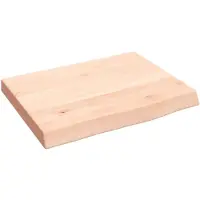 vidaXL Wandschap 40x30x(2-4) cm onbehandeld massief eikenhout