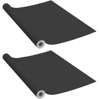 vidaXL Meubelfolies zelfklevend 2 st 500x90 cm PVC zwart