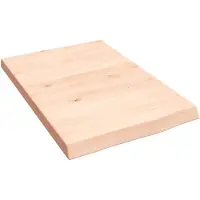 vidaXL Wandschap 40x60x(2-4) cm onbehandeld massief eikenhout