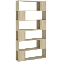 vidaXL Boekenkast/kamerscherm 100x24x188 cm sonoma eikenkleurig