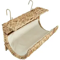vidaXL Kattenbed met kussen 35x18x18 cm waterhyacint