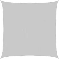vidaXL Zonnezeil 7x7 m 100% polyester oxford lichtgrijs