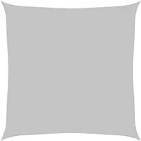 vidaXL Zonnezeil 3x3 m 100% polyester oxford lichtgrijs