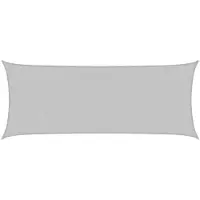 vidaXL Zonnezeil 4,5x2 m 100% polyester oxford lichtgrijs