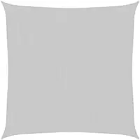vidaXL Zonnezeil 4x4 m 100% polyester oxford lichtgrijs