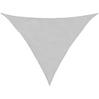 vidaXL Zonnezeil 3,5x3,5x4,9 m 100% polyester oxford lichtgrijs