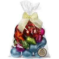 Merkloos Inge Christmas kerstballen en hangers -30x -kunststof -gekleurd - Kerstbal