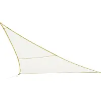 Merkloos Hesperide Schaduwdoek Curacao - driehoekig - wit - 4x4m - Schaduwdoeken