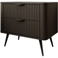 Meubella Nachtkastje Lima - Zwart - 63 cm