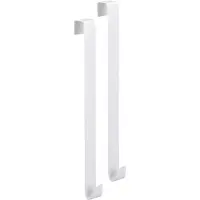 Merkloos 6x stuks Keuken/badkamer/slaapkamer ophanghaakjes 30 cm - Kapstokhaken