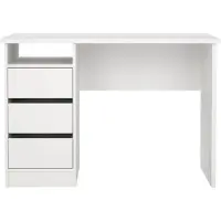Ebuy24 FunctionPlus bureau 3 laden wit.