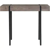 Beliani ADENA - Consoletafel-Donkere houtkleur-MDF
