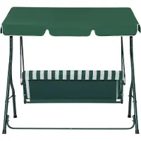 Beliani CHAPLIN - Schommelbank-Groen-Polyester