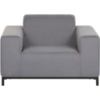 Beliani ROVIGO - Fauteuil-Grijs-Polyester