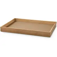 Lind DNA Even teakhouten dienblad square M Nupo nougat