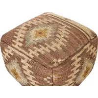 Beliani BEEL - Poef-Rood-Jute