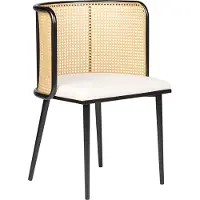 Beliani KOBUK - Eetkamerstoel-Zwart-IJzer