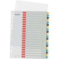Leitz Cosy bedrukbare plastic tabbladen A4 met 20 tabs (11-gaats)