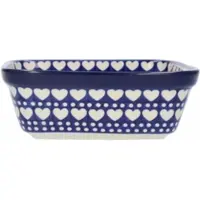 Bunzlau Castle Ovenschaal Vierkant Blue Valentine (20 x 20 cm)