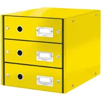 Leitz 6048 WOW ladeblok geel (3 laden)