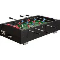 Bandito Mini Tafelvoetbal met Telescopische Stangen - Zwart