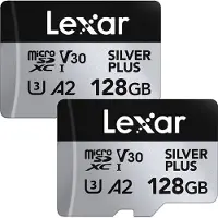 Lexar microSDXC Silver Plus UHS-1 128GB V30 - 2 Pack