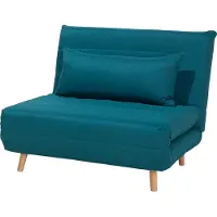 Beliani SETTEN - Eenpersoonsbank-Blauw-Polyester