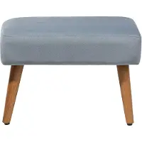 Beliani TAKOMA - Hocker-Grijs-Fluweel