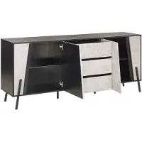 Beliani BLACKPOOL - Sideboard-Grijs-Spaanplaat
