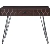 Beliani MALSALA - Consoletafel-Donkere houtkleur-Vezelplaat
