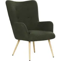 Beliani VEJLE - Fauteuil-Groen-Bouclé