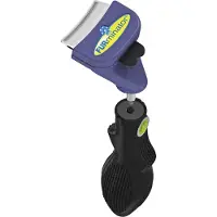 Furminator Furflex Dog Deshedding Tool Inclusief Handvat - Hondenvachtkam - 13.5x5.4x18 cm Donkerblauw Alle Haartype Small