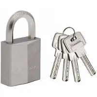 Master Lock 40mm extra thick solid brass body - 23mm hardened steel HEXagonal shac - 1145PEURD