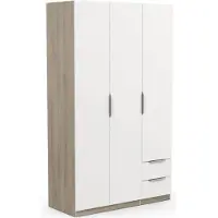 CALICOSY Kast met 3 deuren en 2 laden ghost l119,4 cm