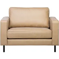 Beliani SAVALEN - Fauteuil-Beige-Kunstleer