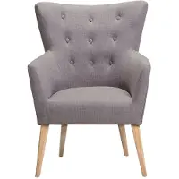 Beliani ANGEN - Fauteuil-Grijs-Polyester