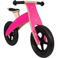 Broozzer loopfiets Broozzer houten - Carbon Fibre - roze