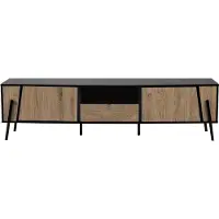 Beliani BLACKPOOL - TV-kast-Lichte houtkleur-Spaanplaat