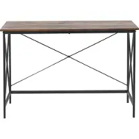 Beliani FUTON - Bureau-Zwart-MDF