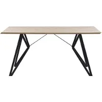 Beliani BUSCOT - Eettafel-Lichte houtkleur-MDF