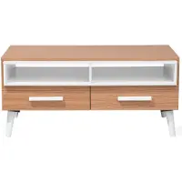 Beliani ALLOA - Salontafel-Lichte houtkleur-Spaanplaat