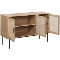 Beliani PASCO - Sideboard-Lichte houtkleur-Vezelplaat