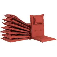 Beliani MAUI - Zitkussen-Rood-Polyester