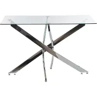 Beliani MARAMO - Eettafel-Zilver-Veiligheidsglas