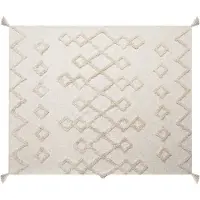Beliani Plafond, Deken katoen beige 130 x 180 cm geometrisch patroon GUNA (130 x 180 cm)