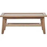 Beliani SIMLA - Salontafel - Lichte houtkleur - Vezelplaat