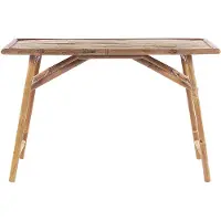 Beliani MOLISE - Inklapbare tafel-Lichte houtkleur-Bamboehout
