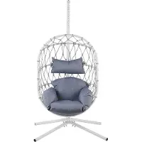 Beliani ADRIA - Hangstoel-Wit-Polyester
