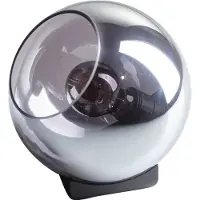 Eth Orb tafellamp 1x E27 smoke glas 20cm / zwart