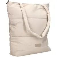 Beagles Calvia Shopper Schoudertas Trendy Puffer Soft - Tote Bag - Dames Tas - Crème